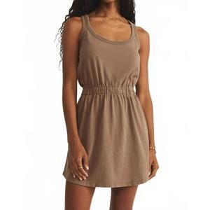 Z Supply Tank Mini Dress in Brown